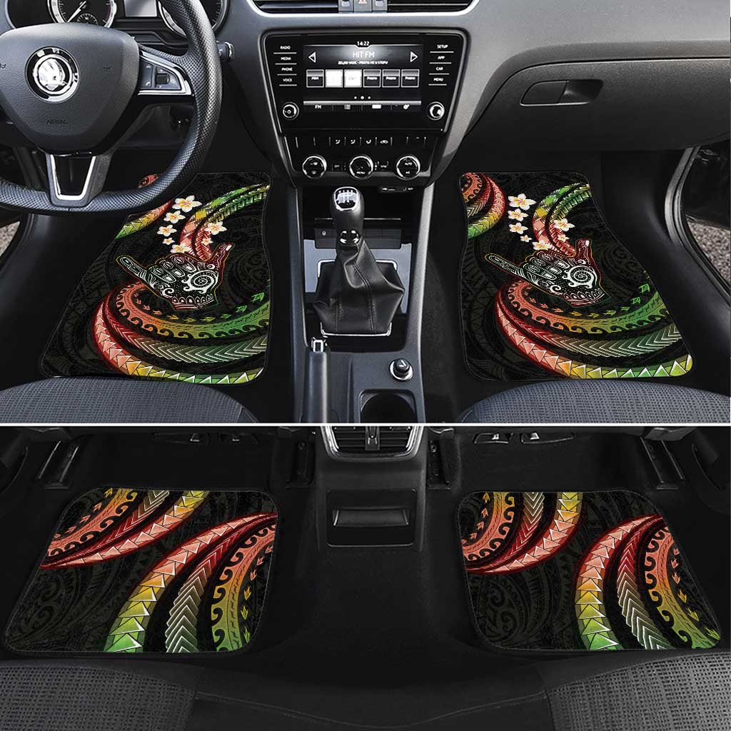 Hawaii Shaka Sign Car Mats Fantastic Frangipani Reggae