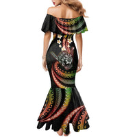 Hawaii Shaka Sign Family Matching Mermaid Dress and Hawaiian Shirt Fantastic Frangipani Reggae LT01 - Polynesian Pride