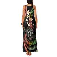 Hawaii Shaka Sign Family Matching Tank Maxi Dress and Hawaiian Shirt Fantastic Frangipani Reggae LT01 - Polynesian Pride
