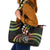Hawaii Shaka Sign Leather Tote Bag Fantastic Frangipani Reggae