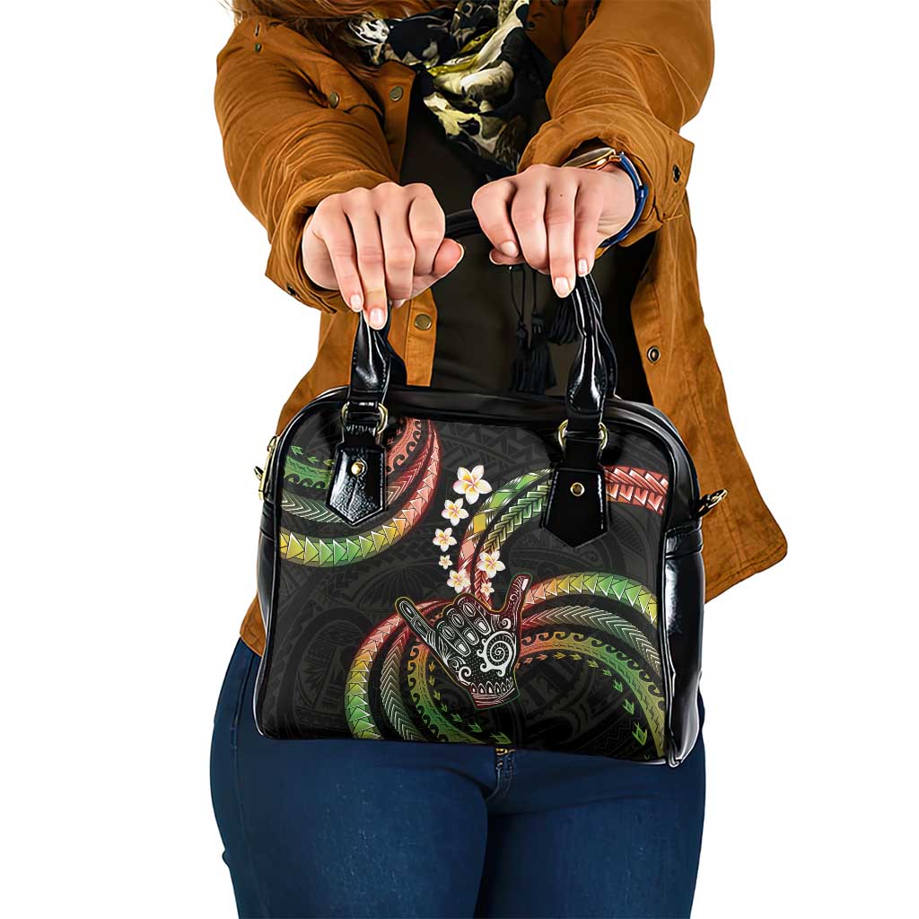 Hawaii Shaka Sign Shoulder Handbag Fantastic Frangipani Reggae
