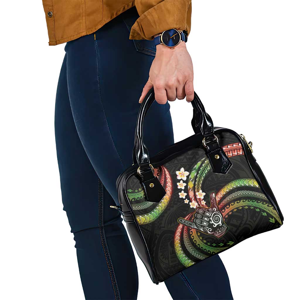Hawaii Shaka Sign Shoulder Handbag Fantastic Frangipani Reggae