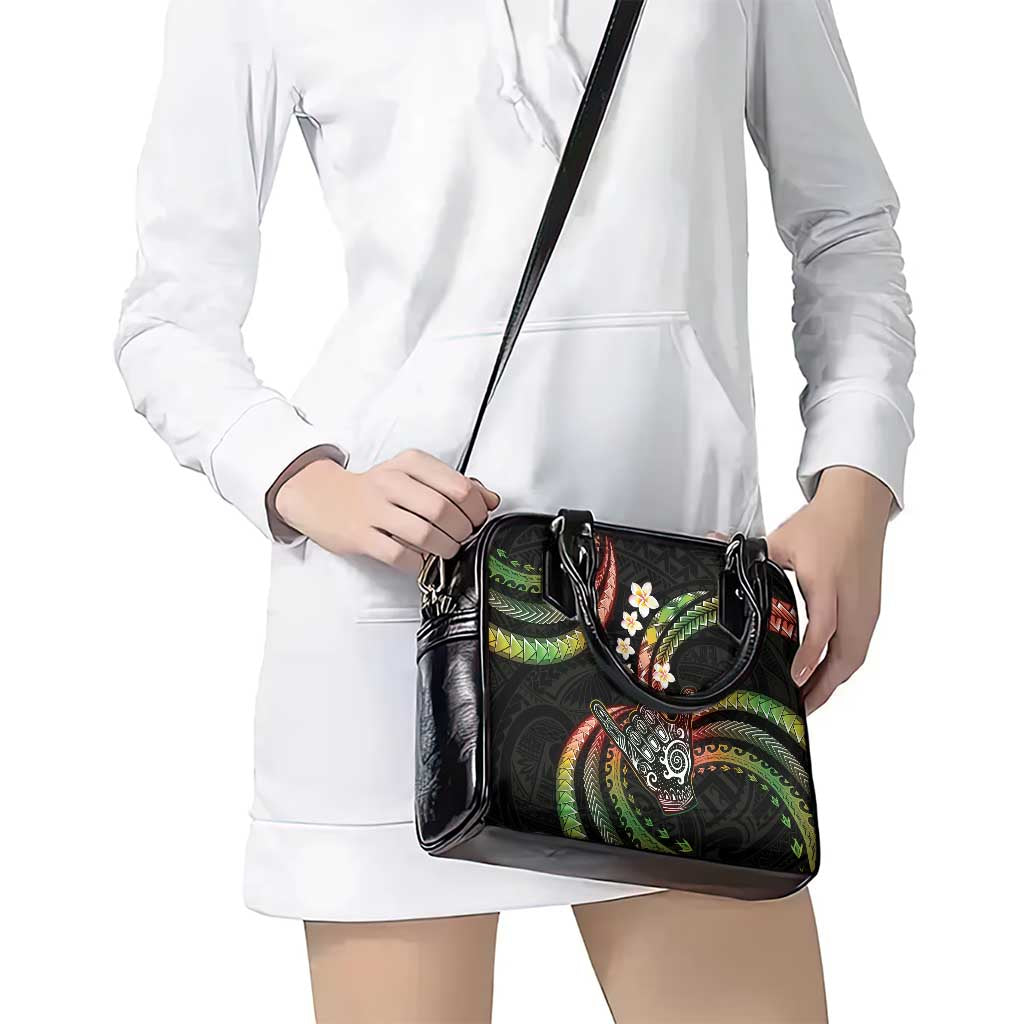 Hawaii Shaka Sign Shoulder Handbag Fantastic Frangipani Reggae