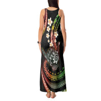 Hawaii Shaka Sign Tank Maxi Dress Fantastic Frangipani Reggae LT01 - Polynesian Pride