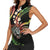Hawaii Shaka Sign Women Sleeveless Polo Shirt Fantastic Frangipani Reggae