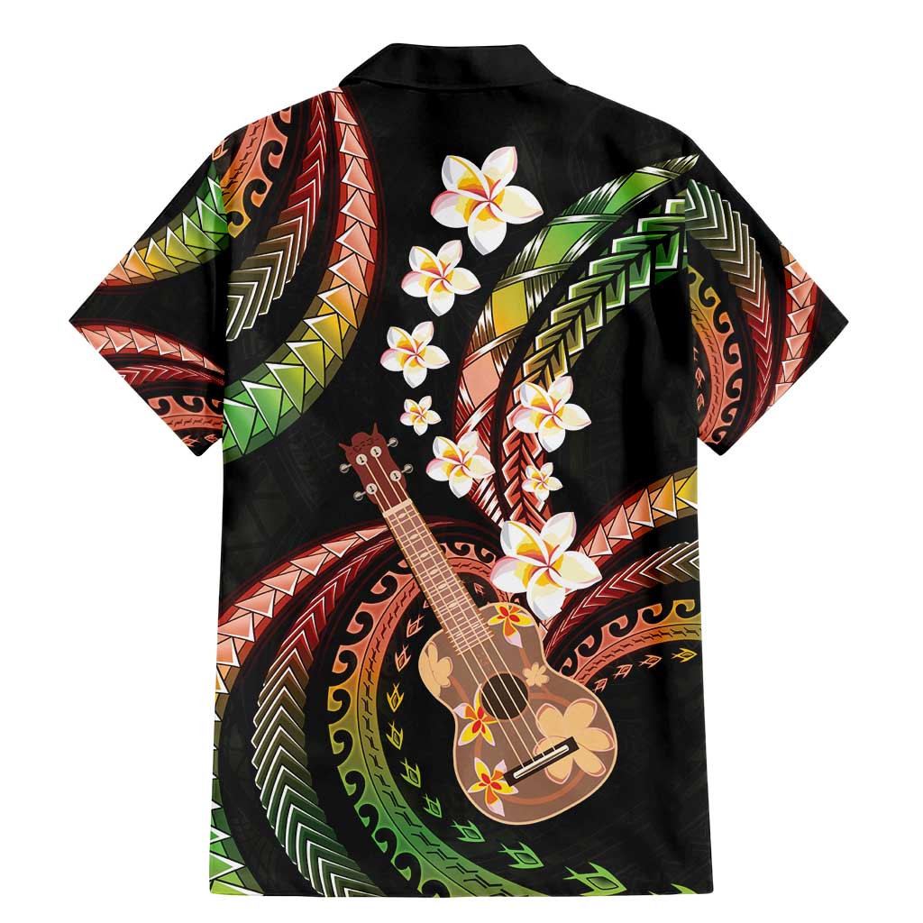 Hawaiian Ukulele Family Matching Mermaid Dress and Hawaiian Shirt Jawaiian Fantastic Plumeria LT01 - Polynesian Pride