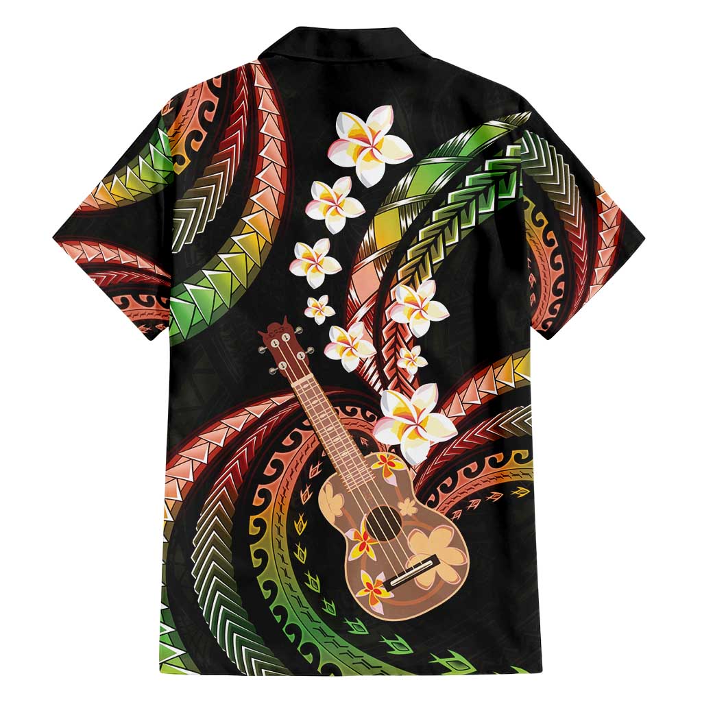 Hawaiian Ukulele Family Matching Summer Maxi Dress and Hawaiian Shirt Jawaiian Fantastic Plumeria LT01 - Polynesian Pride