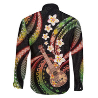 Hawaiian Ukulele Family Matching Tank Maxi Dress and Hawaiian Shirt Jawaiian Fantastic Plumeria LT01 - Polynesian Pride