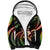 Hawaiian Ukulele Sherpa Hoodie Jawaiian Fantastic Plumeria