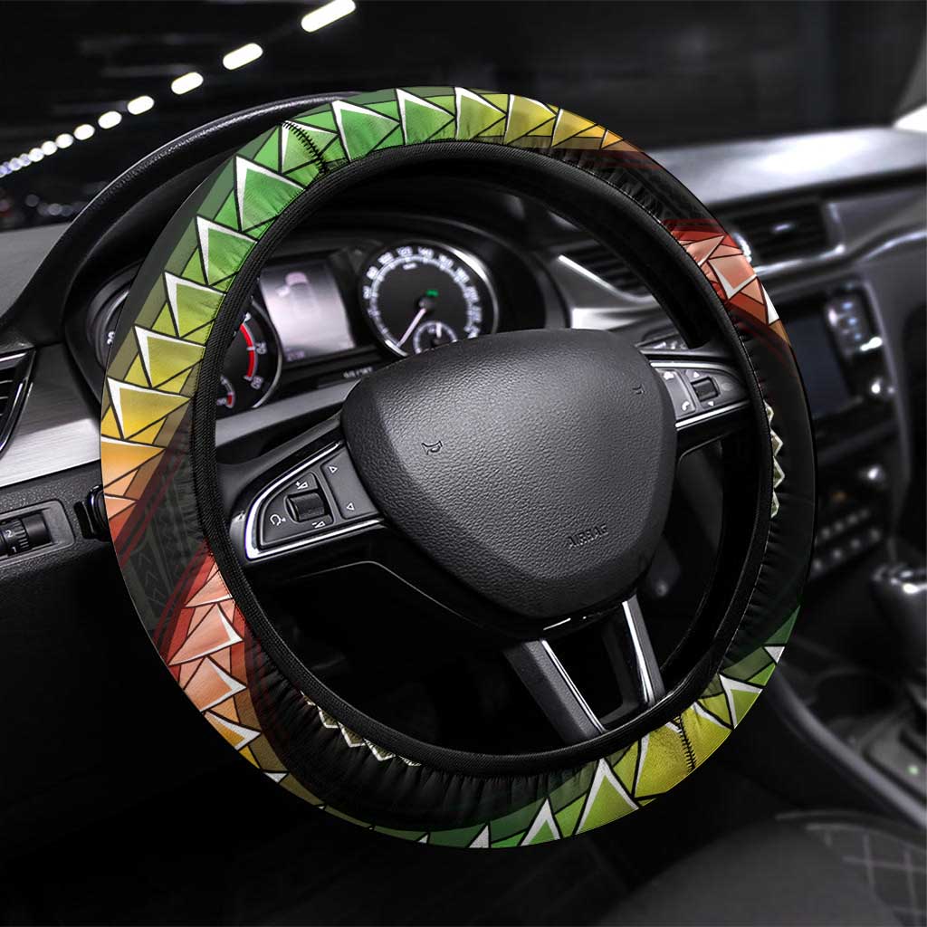 Hawaiian Ukulele Steering Wheel Cover Jawaiian Fantastic Plumeria