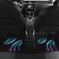 Hawaii Map Kanaka Maoli Car Mats Fantastic Frangipani Amethyst Gradient