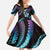Hawaii Map Kanaka Maoli Family Matching Tank Maxi Dress and Hawaiian Shirt Fantastic Frangipani Amethyst Gradient