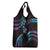 Hawaii Map Kanaka Maoli Grocery Bag Fantastic Frangipani Amethyst Gradient