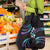 Hawaii Map Kanaka Maoli Grocery Bag Fantastic Frangipani Amethyst Gradient