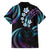 Hawaii Map Kanaka Maoli Hawaiian Shirt Fantastic Frangipani Amethyst Gradient