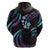 Hawaii Map Kanaka Maoli Hoodie Fantastic Frangipani Amethyst Gradient