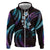 Hawaii Map Kanaka Maoli Hoodie Fantastic Frangipani Amethyst Gradient