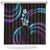 Hawaii Map Kanaka Maoli Shower Curtain Fantastic Frangipani Amethyst Gradient