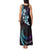 Hawaii Map Kanaka Maoli Tank Maxi Dress Fantastic Frangipani Amethyst Gradient