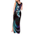Hawaii Map Kanaka Maoli Tank Maxi Dress Fantastic Frangipani Amethyst Gradient