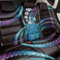 Hawaii King Kamehameha Back Car Seat Cover Fantastic Plumeria Amethyst Gradient LT01 - Polynesian Pride
