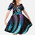 Hawaii King Kamehameha Family Matching Tank Maxi Dress and Hawaiian Shirt Fantastic Plumeria Amethyst Gradient