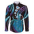 Hawaii King Kamehameha Family Matching Tank Maxi Dress and Hawaiian Shirt Fantastic Plumeria Amethyst Gradient