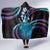 Hawaii King Kamehameha Hooded Blanket Fantastic Plumeria Amethyst Gradient