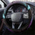 Hawaii King Kamehameha Steering Wheel Cover Fantastic Plumeria Amethyst Gradient