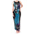 Hawaii King Kamehameha Tank Maxi Dress Fantastic Plumeria Amethyst Gradient