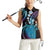 Hawaii King Kamehameha Women Sleeveless Polo Shirt Fantastic Plumeria Amethyst Gradient