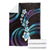 Hawaii Plumeria Blanket Amethyst Gradient Polynesian Pattern