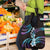 Hawaii Plumeria Grocery Bag Amethyst Gradient Polynesian Pattern