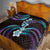 Hawaii Plumeria Quilt Amethyst Gradient Polynesian Pattern