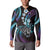 Hawaii Shaka Sign Button Sweatshirt Fantastic Frangipani Amethyst Gradient