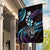 Hawaii Shaka Sign Garden Flag Fantastic Frangipani Amethyst Gradient
