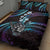 Hawaii Shaka Sign Quilt Bed Set Fantastic Frangipani Amethyst Gradient