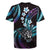 Hawaii Shaka Sign Rugby Jersey Fantastic Frangipani Amethyst Gradient