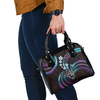Hawaii Shaka Sign Shoulder Handbag Fantastic Frangipani Amethyst Gradient