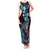 Hawaii Shaka Sign Tank Maxi Dress Fantastic Frangipani Amethyst Gradient