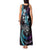 Hawaii Shaka Sign Tank Maxi Dress Fantastic Frangipani Amethyst Gradient