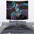 Hawaii Shaka Sign Tapestry Fantastic Frangipani Amethyst Gradient