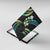 Hawaii Map Kanaka Maoli Canvas Wall Art Fantastic Frangipani Chartreuse Cyan