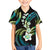 Hawaii Plumeria Hawaiian Shirt Chartreuse Cyan Polynesian Pattern