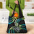 Hawaii Shaka Sign Grocery Bag Fantastic Frangipani Chartreuse Cyan