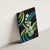 Hawaiian Ukulele Canvas Wall Art Chartreuse Cyan Fantastic Plumeria