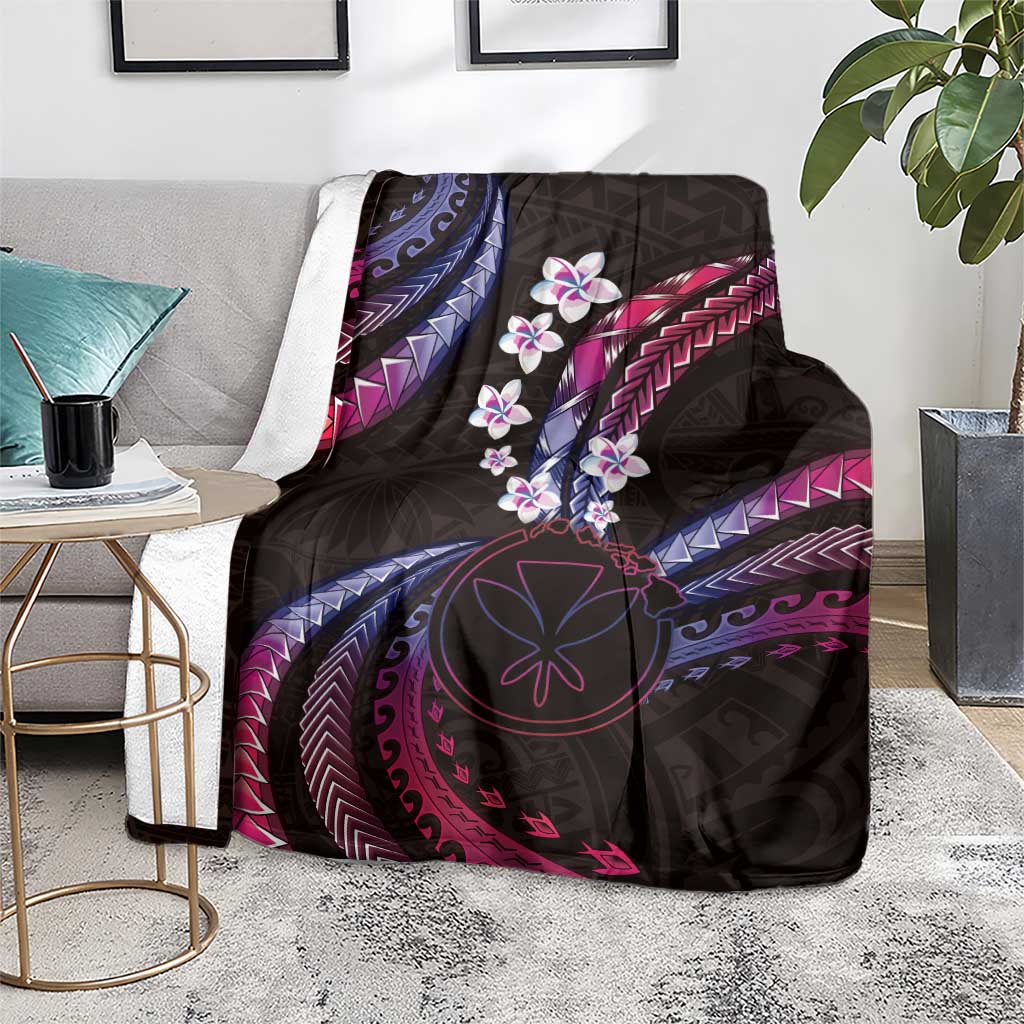 Hawaii Map Kanaka Maoli Blanket Fantastic Frangipani Sweet Dream