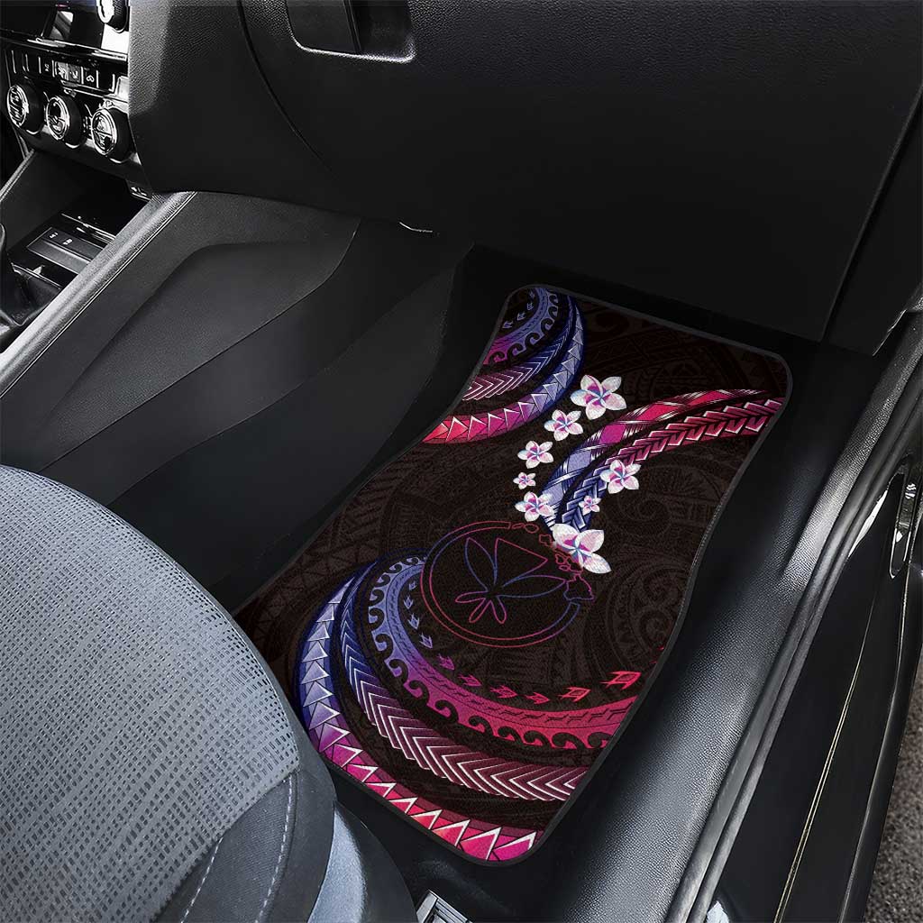 Hawaii Map Kanaka Maoli Car Mats Fantastic Frangipani Sweet Dream