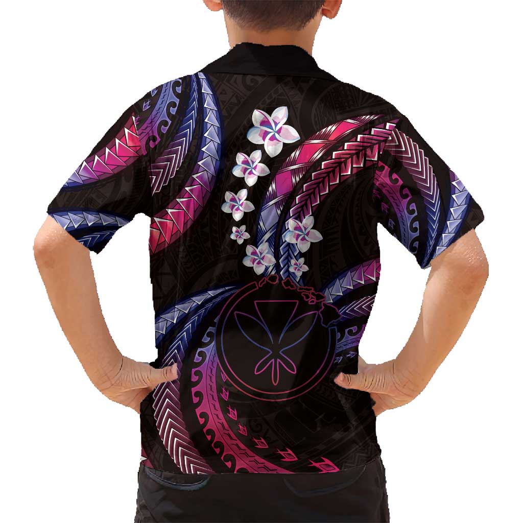 Hawaii Map Kanaka Maoli Family Matching Off Shoulder Maxi Dress and Hawaiian Shirt Fantastic Frangipani Sweet Dream LT01 - Polynesian Pride