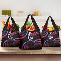 Hawaii Map Kanaka Maoli Grocery Bag Fantastic Frangipani Sweet Dream
